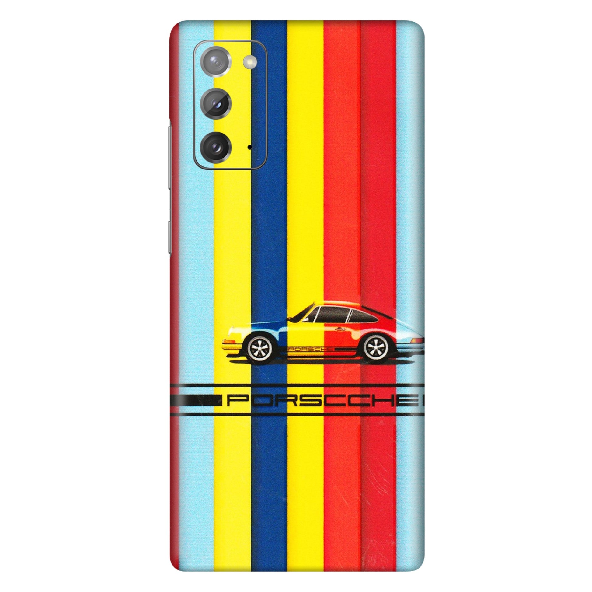 Samsung M/F/Note/Flip and C Phone Skins (All Models) - Multicolour Porche - 3D Embossed Finish (L-39) Samsung Galaxy Note 20