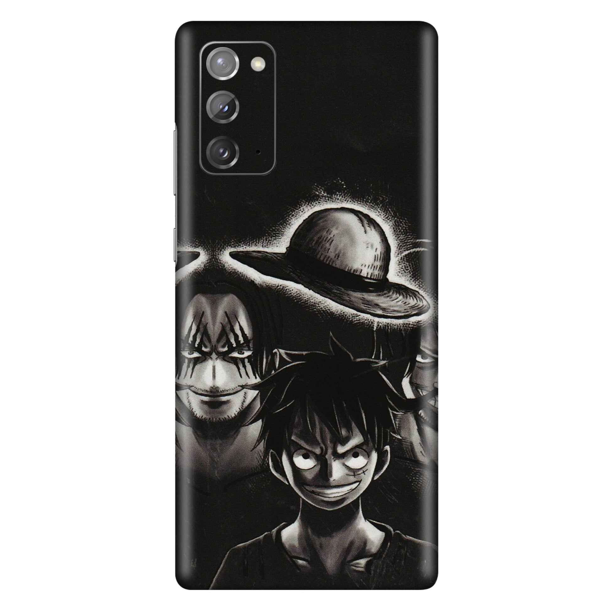 Samsung M/F/Note/Flip and C Phone Skins (All Models) - Black Luffy Hat - 3D Embossed Finish (L-57) Samsung Galaxy Note 20