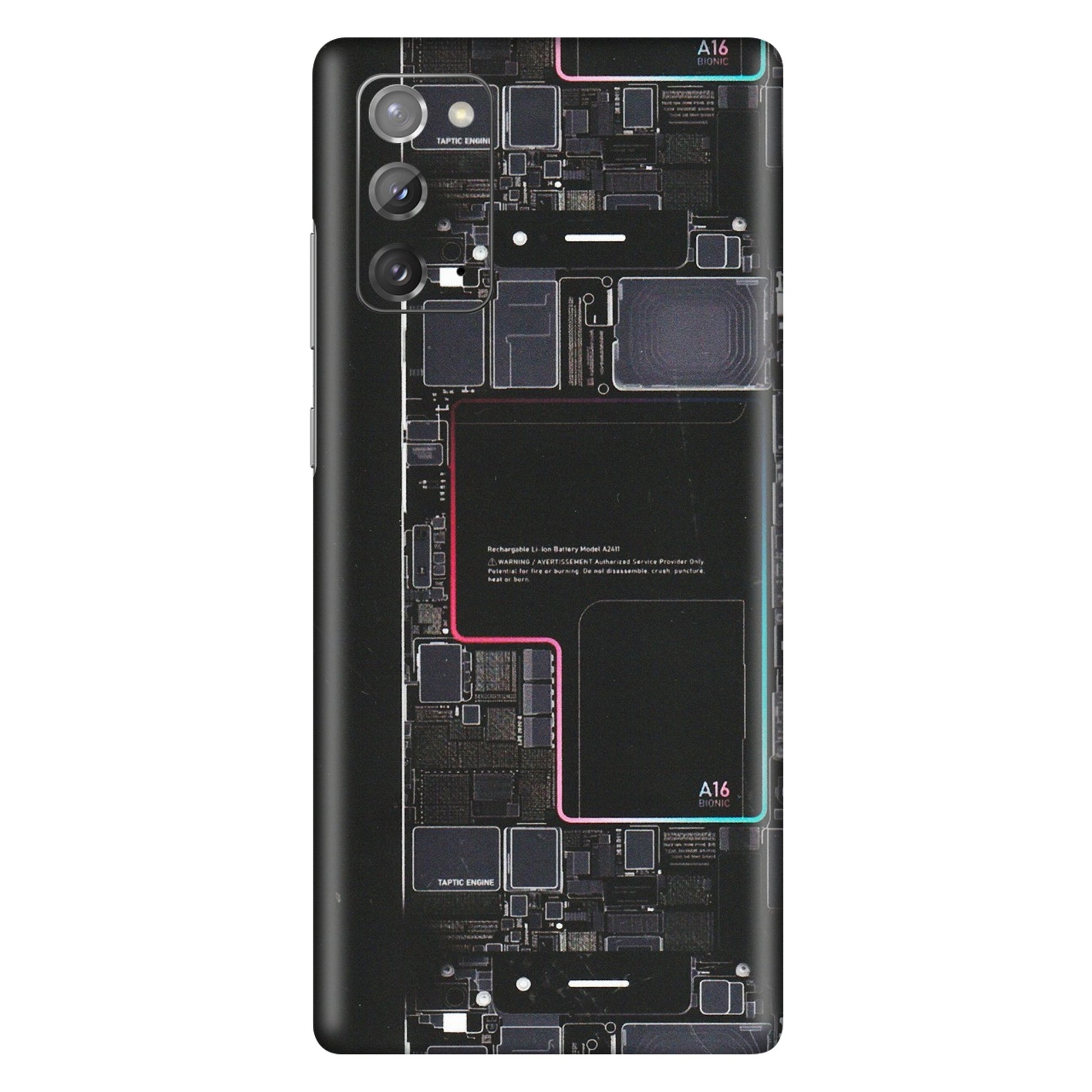 Samsung M/F/Note/Flip and C Phone Skins (All Models) - Motherboard Circuit Layout - Matte Finish (M-117) Samsung Galaxy Note 20