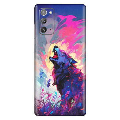 Samsung M/F/Note/Flip and C Phone Skins (All Models) - New Wild Wolf Abstract - Matte Finish (M-125) Samsung Galaxy Note 20