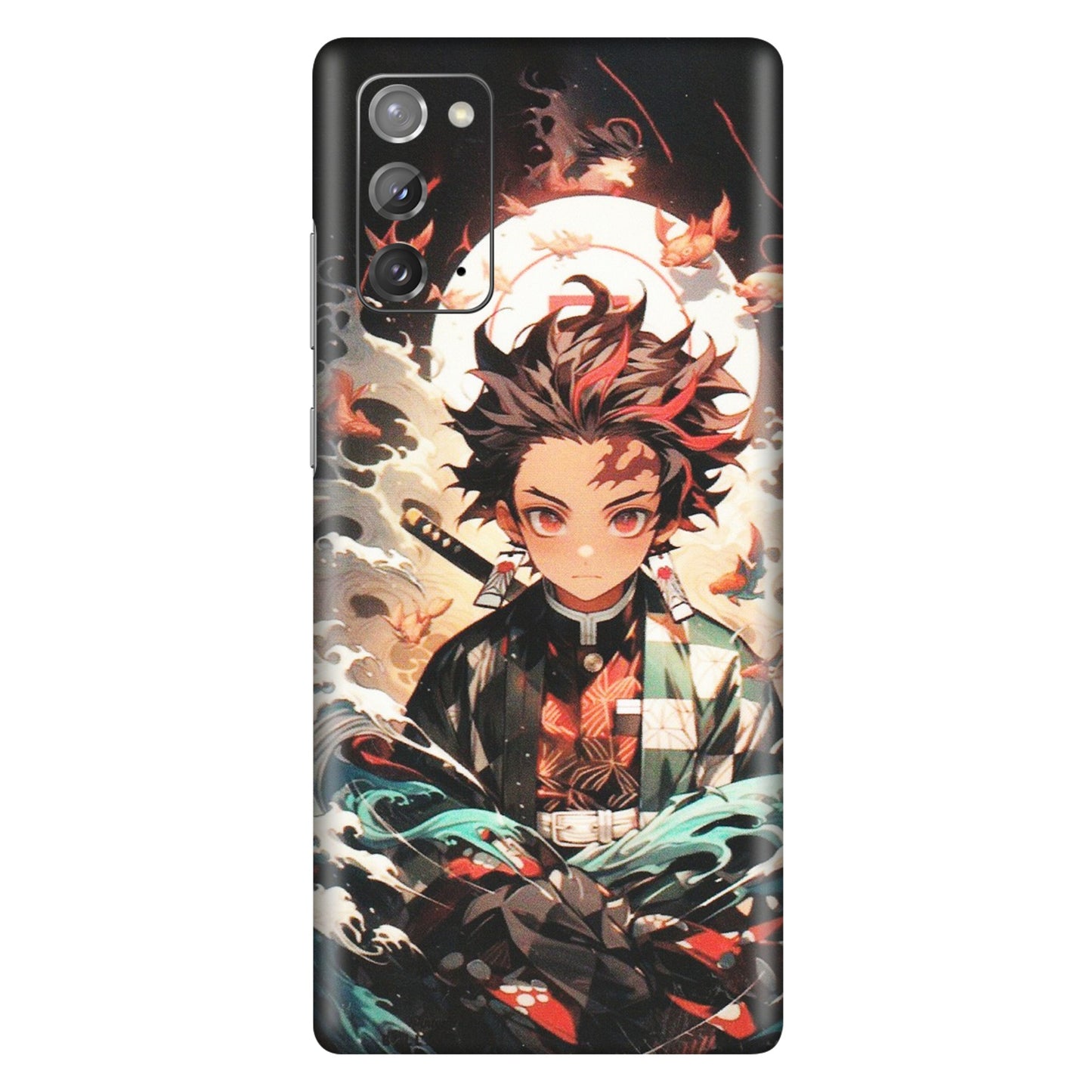 Samsung M/F/Note/Flip and C Phone Skins (All Models) - Tanjiro Demon Slayer Anime - Matte Finish (M-158) Samsung Galaxy Note 20