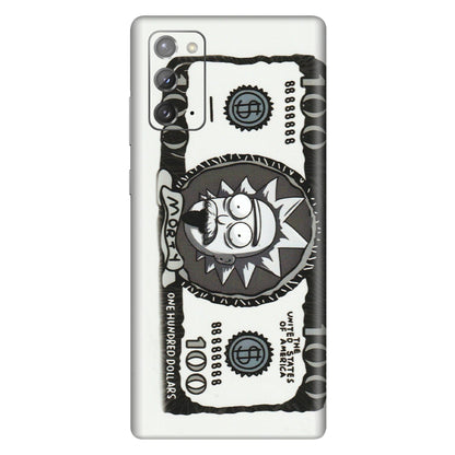 Samsung M/F/Note/Flip and C Phone Skins (All Models) - Rick And Morty Hundred Dollar Anime - Matte Finish (M-161) Samsung Galaxy Note 20