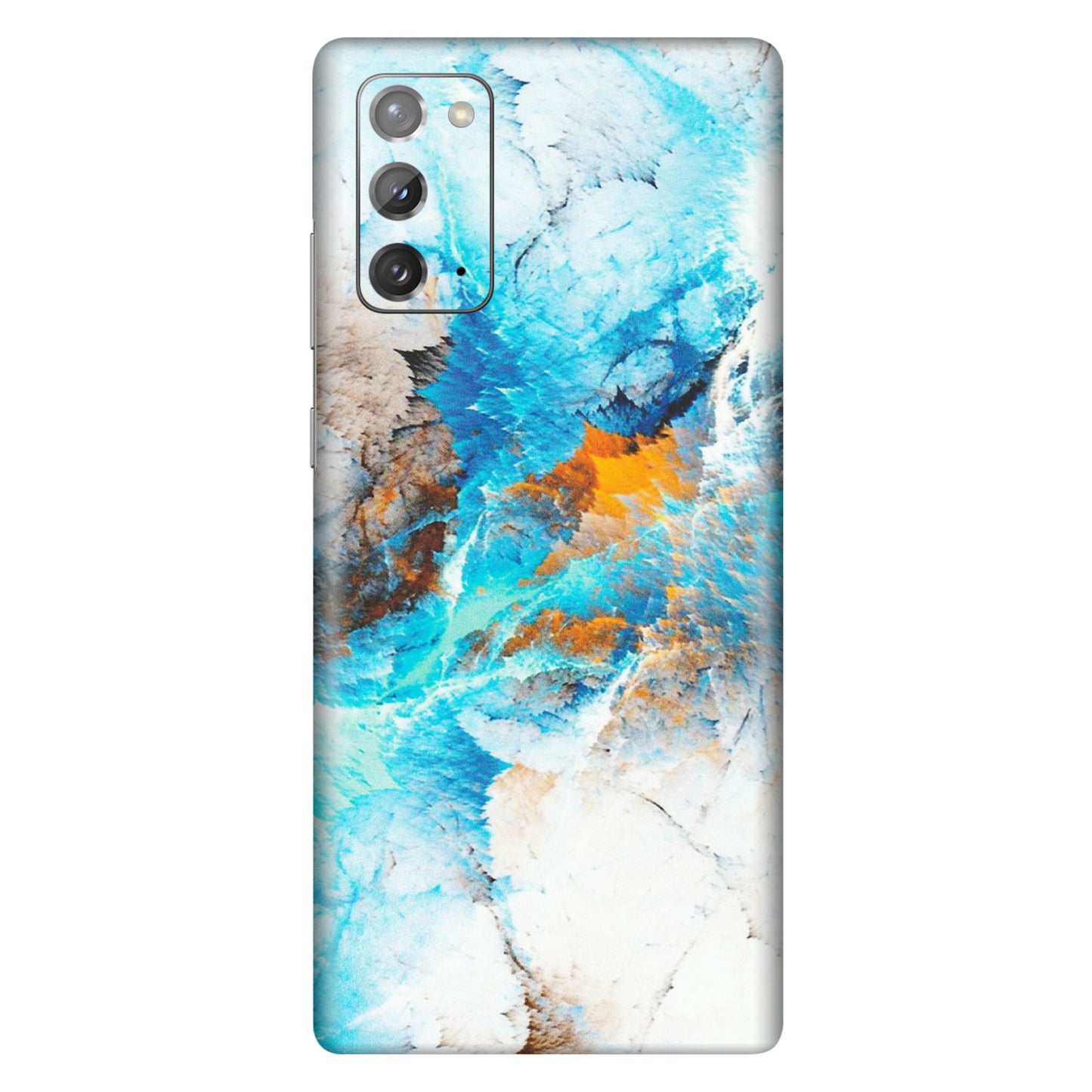 Samsung M/F/Note/Flip and C Phone Skins (All Models) - Blue Waves Abstract - Matte Finish (M-19) Samsung Galaxy Note 20