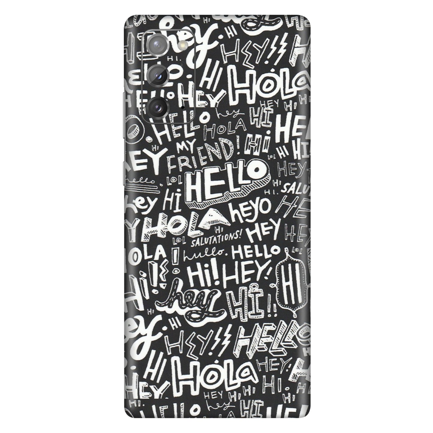 Samsung M/F/Note/Flip and C Phone Skins (All Models) - Hi Hello Doodles - Matte Finish (M-25) Samsung Galaxy Note 20