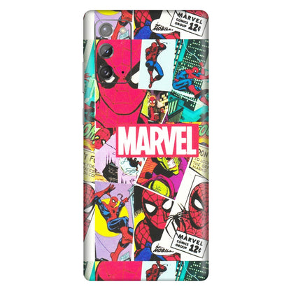 Samsung M/F/Note/Flip and C Phone Skins (All Models) - Marvel Comic Spiderman Grafitti - Matte Finish (M-72) Samsung Galaxy Note 20