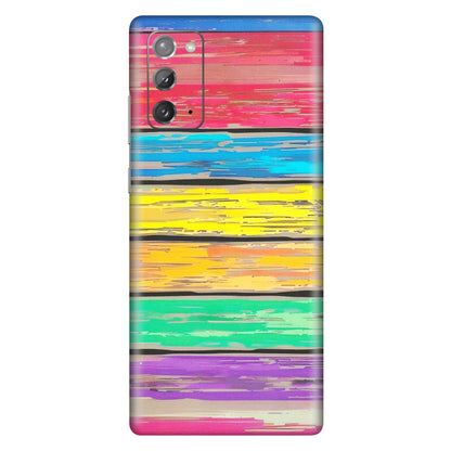 Samsung M/F/Note/Flip and C Phone Skins (All Models) - Multi Colour Wooden Wall - Matte Finish (M-96) Samsung Galaxy Note 20