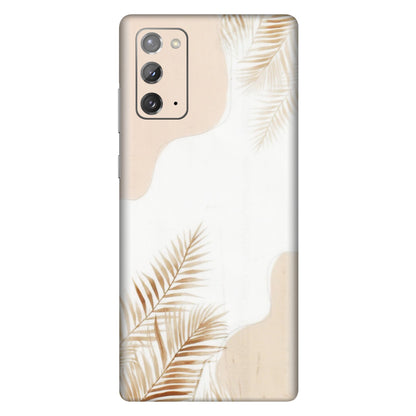 Samsung M/F/Note/Flip and C Phone Skins (All Models) - Gold Petals Abstract - Transparent Finish (T-08) Samsung Galaxy Note 20