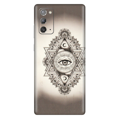 Samsung M/F/Note/Flip and C Phone Skins (All Models) - Illuminati Great Eye - Transparent Finish (T-14) Samsung Galaxy Note 20