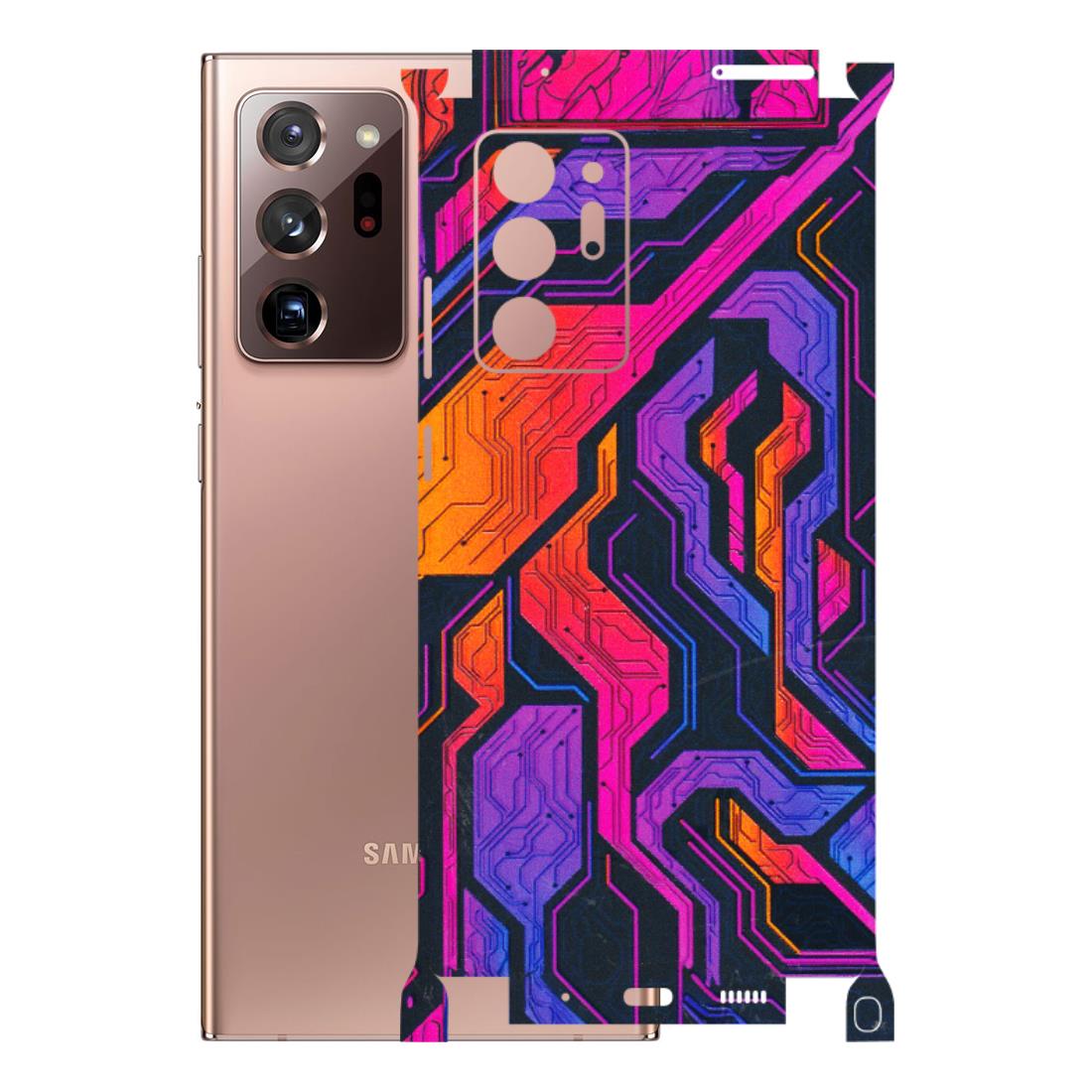 Samsung M/F/Note/Flip and C Phone Skins (All Models) - Tech Circuits Futuristic - 3D Embossed Finish (L-07) Samsung Galaxy Note 20 Ultra