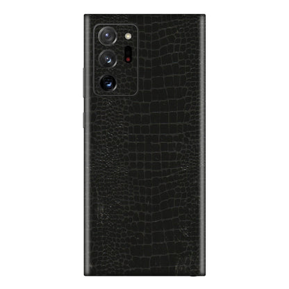 Samsung M/F/Note/Flip and C Phone Skins (All Models) - Snake Leather Black - 3D Embossed Finish (L-107) Samsung Galaxy Note 20 Ultra