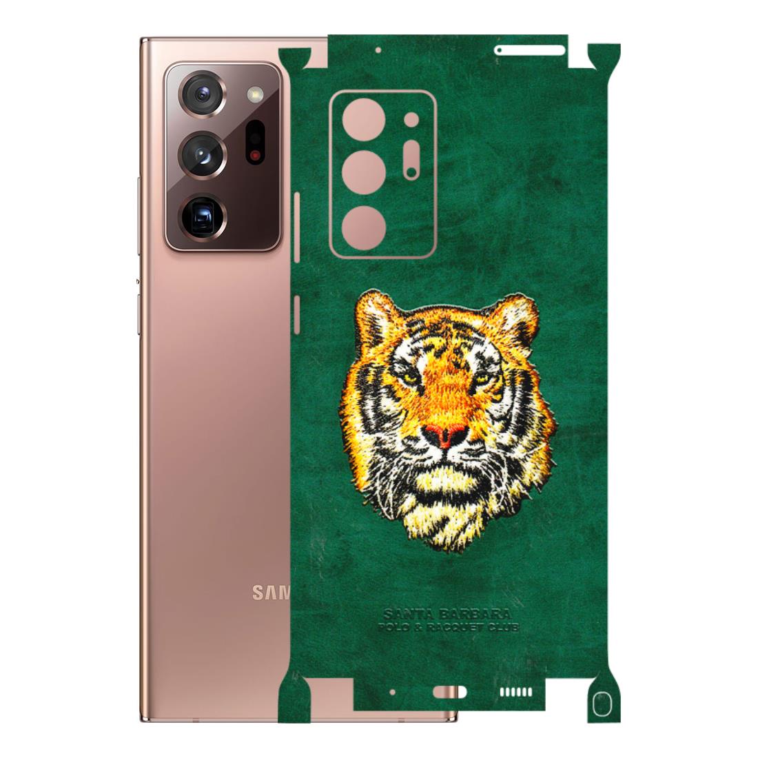 Samsung M/F/Note/Flip and C Phone Skins (All Models) - Leather Feel Tiger - 3D Embossed Finish (L-111) Samsung Galaxy Note 20 Ultra