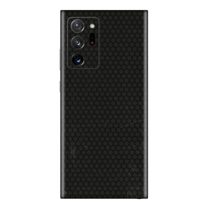 Samsung M/F/Note/Flip and C Phone Skins (All Models) - Black honeycomb - 3D Embossed Finish (L-114) Samsung Galaxy Note 20 Ultra