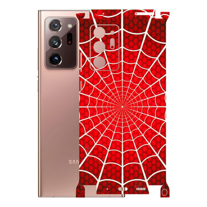 Samsung M/F/Note/Flip and C Phone Skins (All Models) - Classic Spidey Web - 3D Embossed Finish (L-115) Samsung Galaxy Note 20 Ultra