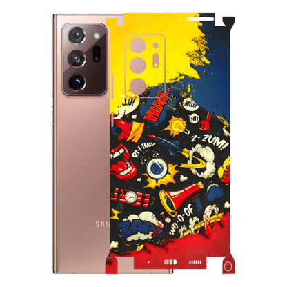 Samsung M/F/Note/Flip and C Phone Skins (All Models) - Pacific Doodle Art - 3D Embossed Finish (L-120) Samsung Galaxy Note 20 Ultra