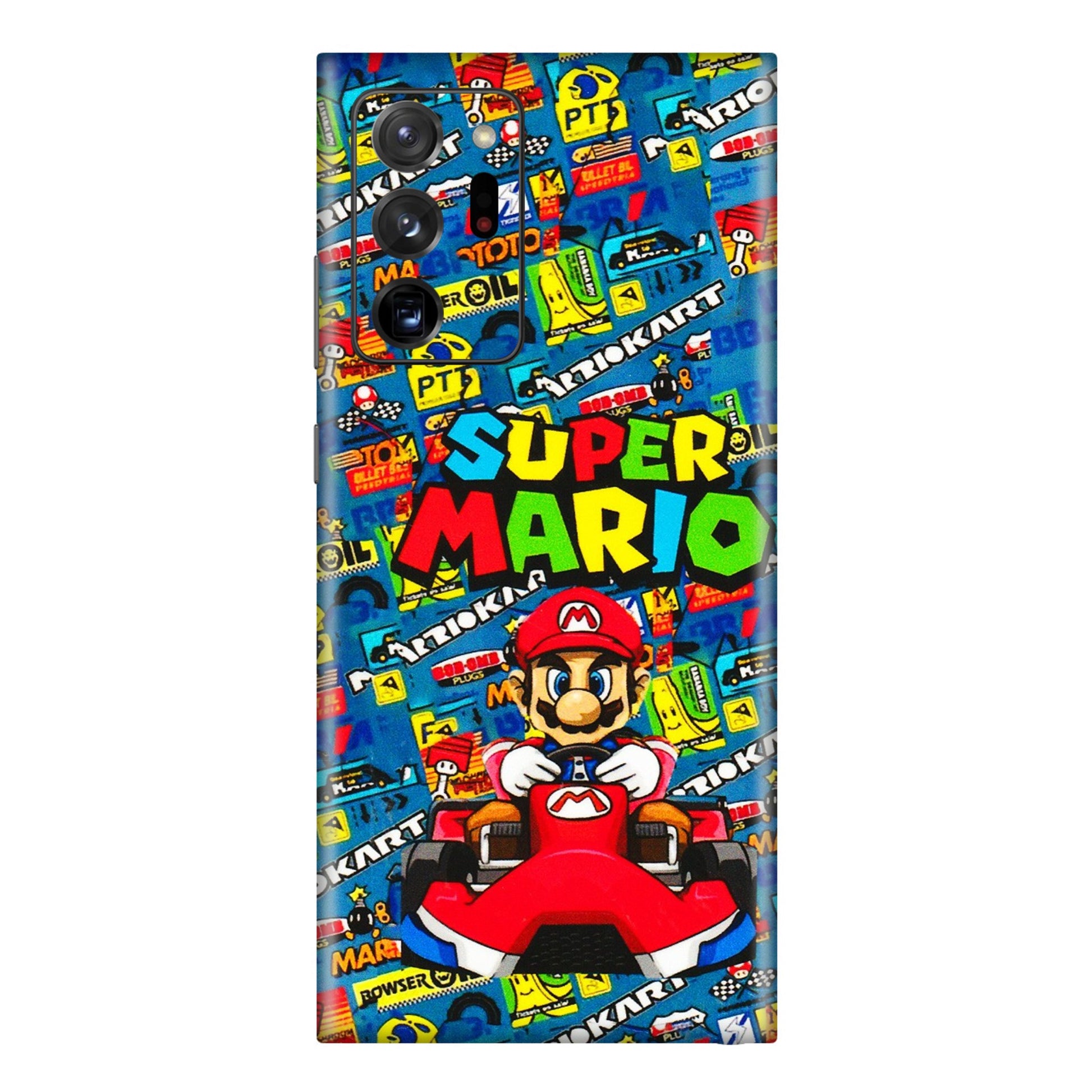 Samsung M/F/Note/Flip and C Phone Skins (All Models) - Super Mario Kart - 3D Embossed Finish (L-140) Samsung Galaxy Note 20 Ultra