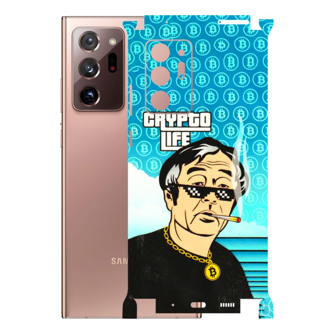 Samsung M/F/Note/Flip and C Phone Skins (All Models) - Crypto Thug Life - 3D Embossed Finish (L-179) Samsung Galaxy Note 20 Ultra