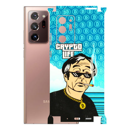 Samsung M/F/Note/Flip and C Phone Skins (All Models) - Crypto Thug Life - 3D Embossed Finish (L-179) Samsung Galaxy Note 20 Ultra