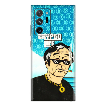 Samsung M/F/Note/Flip and C Phone Skins (All Models) - Crypto Thug Life - 3D Embossed Finish (L-179) Samsung Galaxy Note 20 Ultra