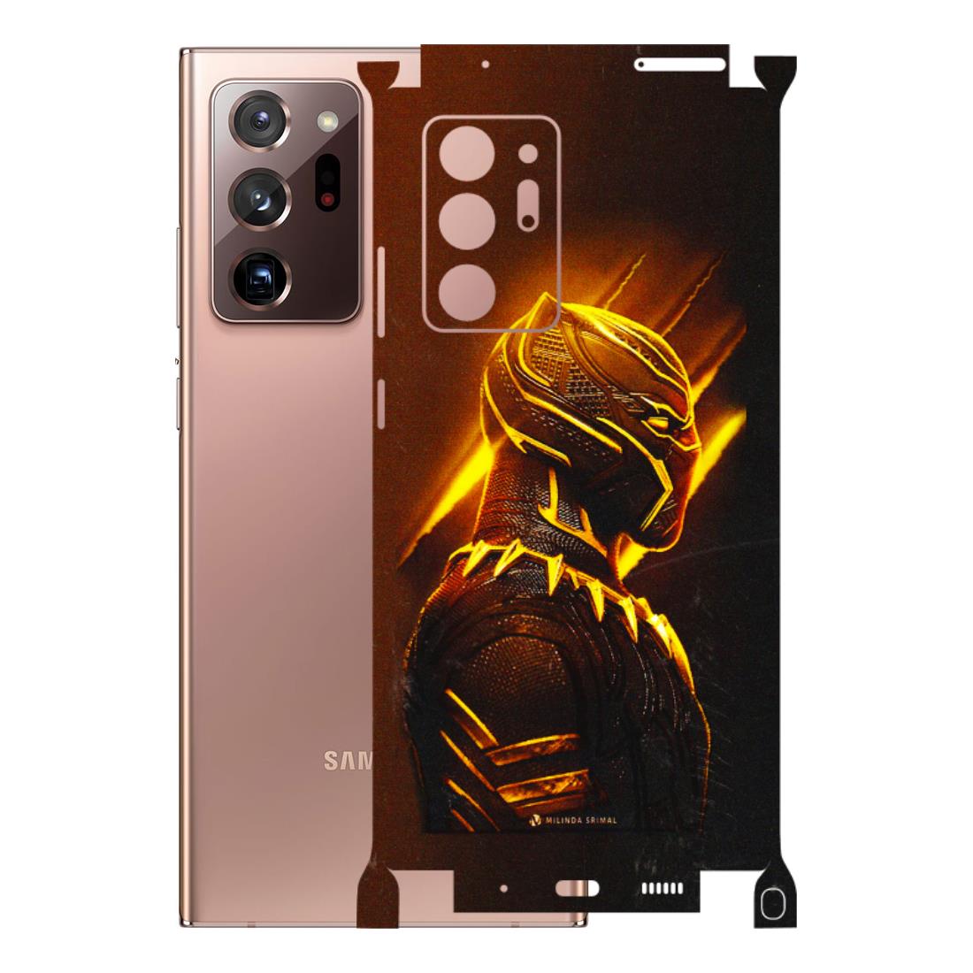 Samsung M/F/Note/Flip and C Phone Skins (All Models) - Gold Black Panther - 3D Embossed Finish (L-181) Samsung Galaxy Note 20 Ultra