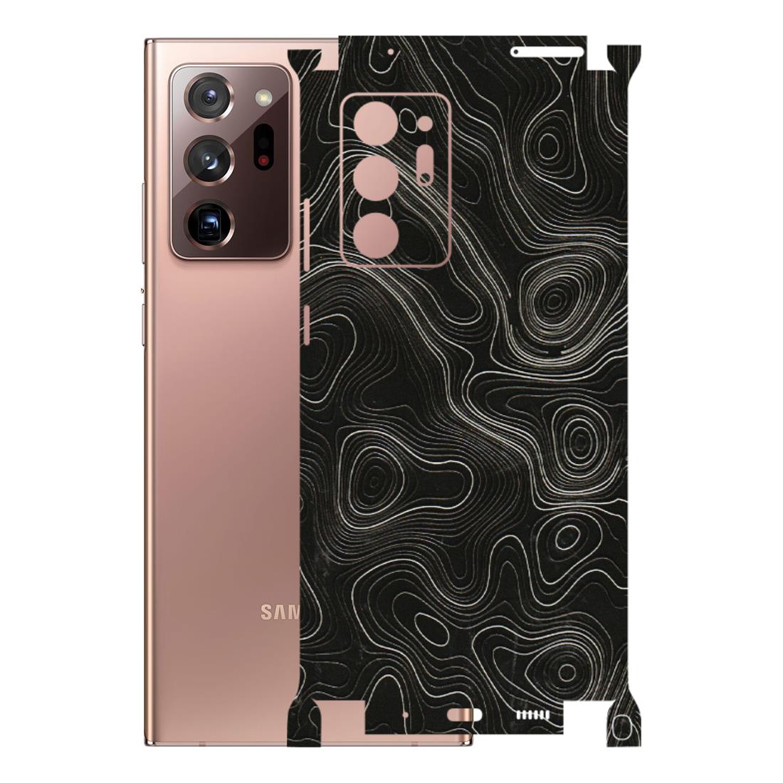 Samsung M/F/Note/Flip and C Phone Skins (All Models) - Black Swirl - 3D Embossed Finish (L-196) Samsung Galaxy Note 20 Ultra