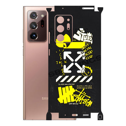 Samsung M/F/Note/Flip and C Phone Skins (All Models) - Anti Social Graffiti - 3D Embossed Finish (L-198) Samsung Galaxy Note 20 Ultra