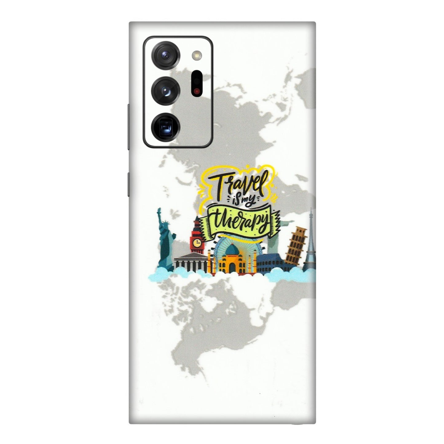 Samsung M/F/Note/Flip and C Phone Skins (All Models) - Travel Therapy - 3D Embossed Finish (L-199) Samsung Galaxy Note 20 Ultra