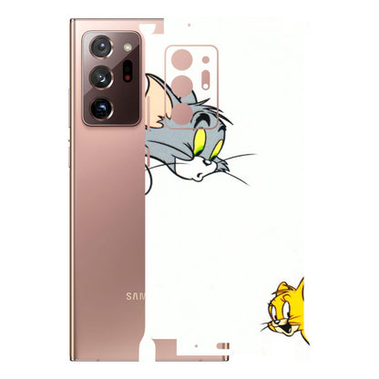 Samsung M/F/Note/Flip and C Phone Skins (All Models) - Cute Tom And Jerry - 3D Embossed Finish (L-220) Samsung Galaxy Note 20 Ultra