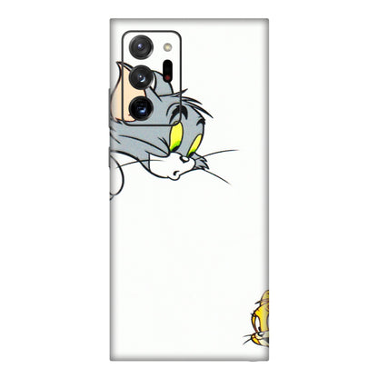 Samsung M/F/Note/Flip and C Phone Skins (All Models) - Cute Tom And Jerry - 3D Embossed Finish (L-220) Samsung Galaxy Note 20 Ultra