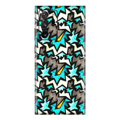 Samsung M/F/Note/Flip and C Phone Skins (All Models) - Funky Zig Zag - 3D Embossed Finish (L-223) Samsung Galaxy Note 20 Ultra