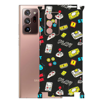 Samsung M/F/Note/Flip and C Phone Skins (All Models) - Gaming Doodles - 3D Embossed Finish (L-224) Samsung Galaxy Note 20 Ultra