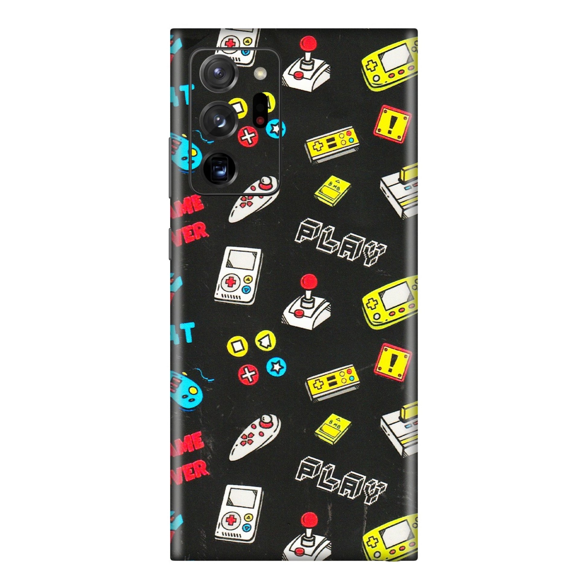 Samsung M/F/Note/Flip and C Phone Skins (All Models) - Gaming Doodles - 3D Embossed Finish (L-224) Samsung Galaxy Note 20 Ultra