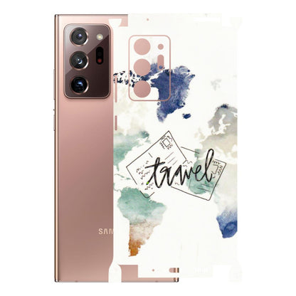 Samsung M/F/Note/Flip and C Phone Skins (All Models) - Travel The World - 3D Embossed Finish (L-232) Samsung Galaxy Note 20 Ultra