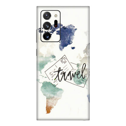 Samsung M/F/Note/Flip and C Phone Skins (All Models) - Travel The World - 3D Embossed Finish (L-232) Samsung Galaxy Note 20 Ultra