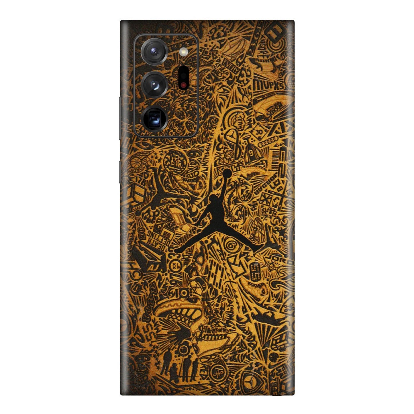 Samsung M/F/Note/Flip and C Phone Skins (All Models) - Premium Gold Basketball Player - 3D Embossed Finish (L-236) Samsung Galaxy Note 20 Ultra