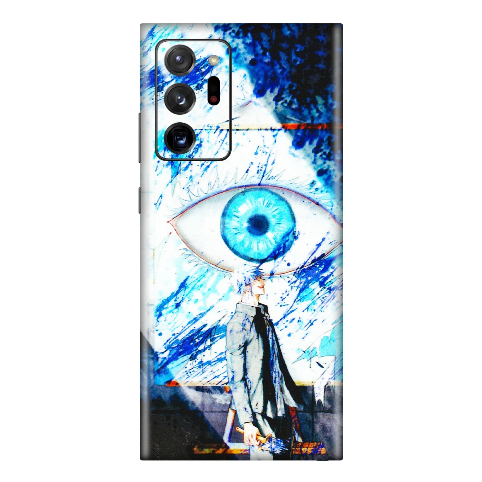 Samsung M/F/Note/Flip and C Phone Skins (All Models) - Gojo Satoru evil eye - 3D Embossed Finish (L-239) Samsung Galaxy Note 20 Ultra