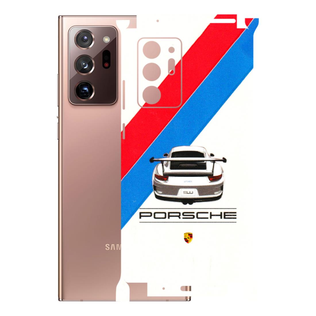 Samsung M/F/Note/Flip and C Phone Skins (All Models) - Porche Car Sober Logo - 3D Embossed Finish (L-248) Samsung Galaxy Note 20 Ultra