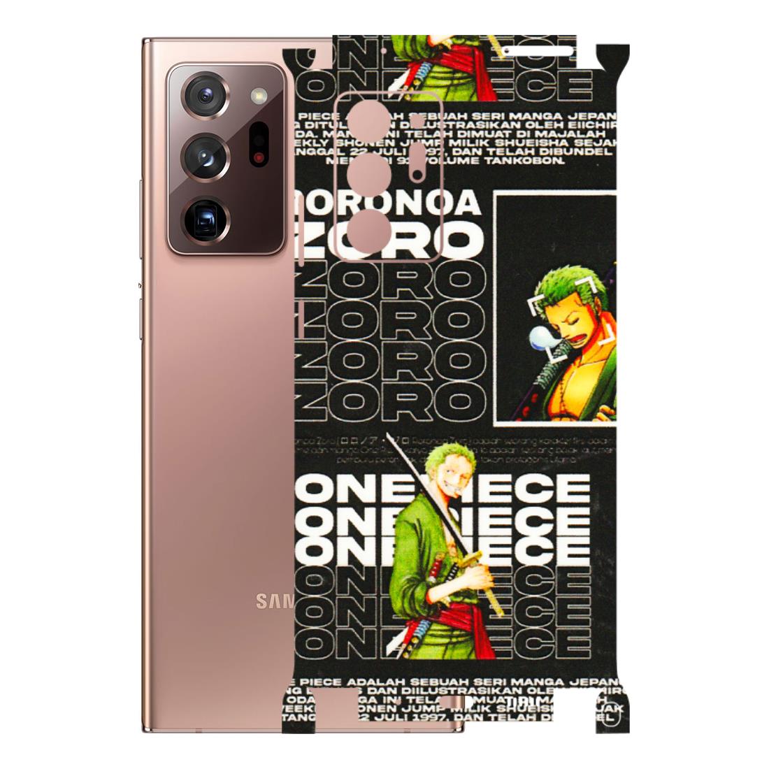 Samsung M/F/Note/Flip and C Phone Skins (All Models) - One Piece Zoro - 3D Embossed Finish (L-250) Samsung Galaxy Note 20 Ultra