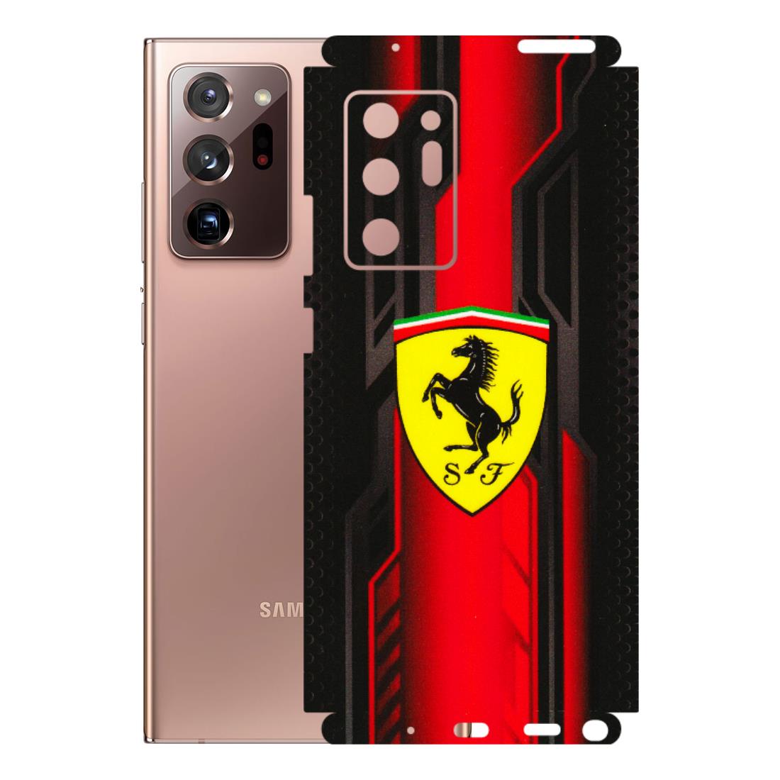 Samsung M/F/Note/Flip and C Phone Skins (All Models) - Black Ferrari Logo - 3D Embossed Finish (L-253) Samsung Galaxy Note 20 Ultra