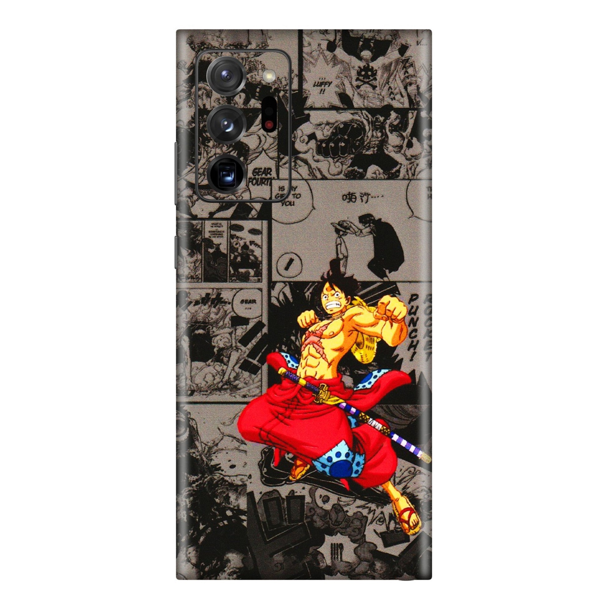 Samsung M/F/Note/Flip and C Phone Skins (All Models) - One Piece Rocket Punch Manga - 3D Embossed Finish (L-25) Samsung Galaxy Note 20 Ultra