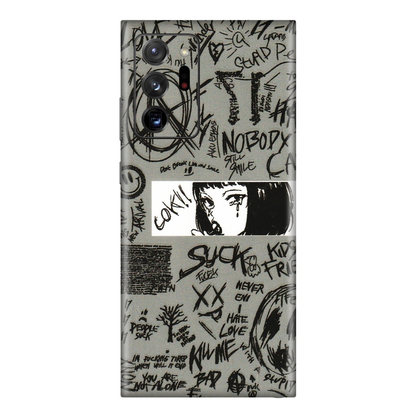 Samsung M/F/Note/Flip and C Phone Skins (All Models) - Never Have Love Anime - 3D Embossed Finish (L-260) Samsung Galaxy Note 20 Ultra