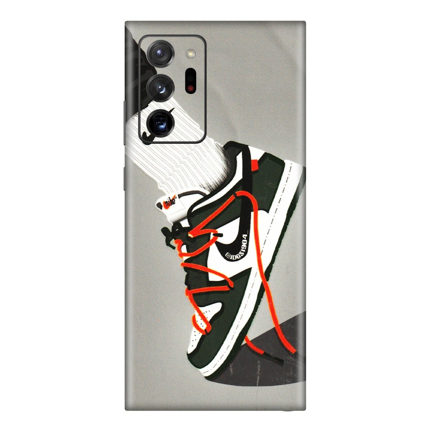 Samsung M/F/Note/Flip and C Phone Skins (All Models) - New Grey Sneaker - 3D Embossed Finish (L-261) Samsung Galaxy Note 20 Ultra