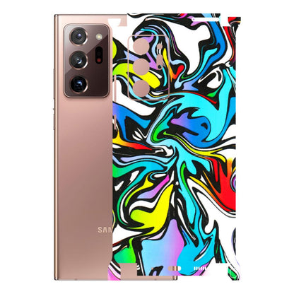 Samsung M/F/Note/Flip and C Phone Skins (All Models) - Abstract Colour Paints - 3D Embossed Finish (L-271) Samsung Galaxy Note 20 Ultra