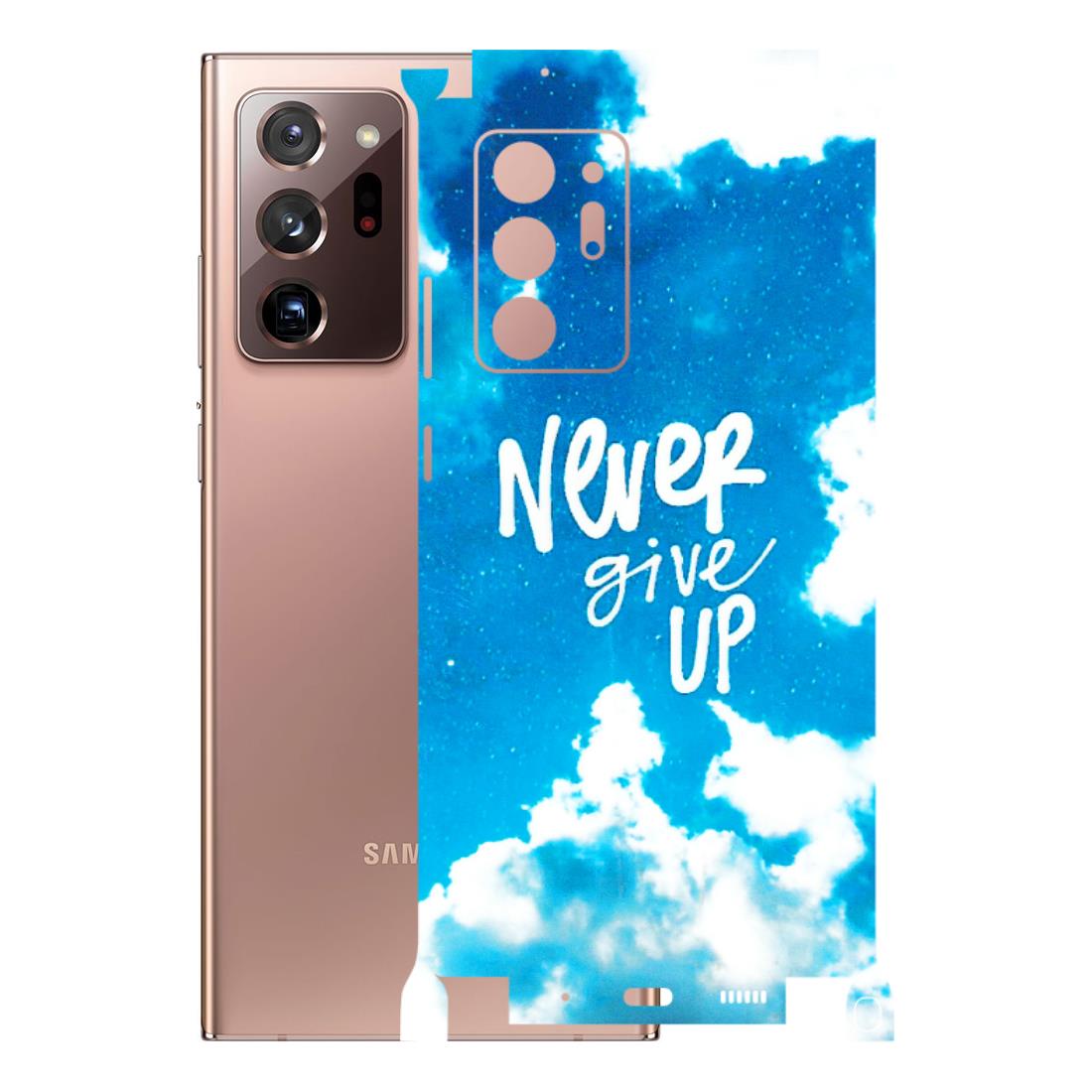 Samsung M/F/Note/Flip and C Phone Skins (All Models) - Never Give Up - 3D Embossed Finish (L-279) Samsung Galaxy Note 20 Ultra