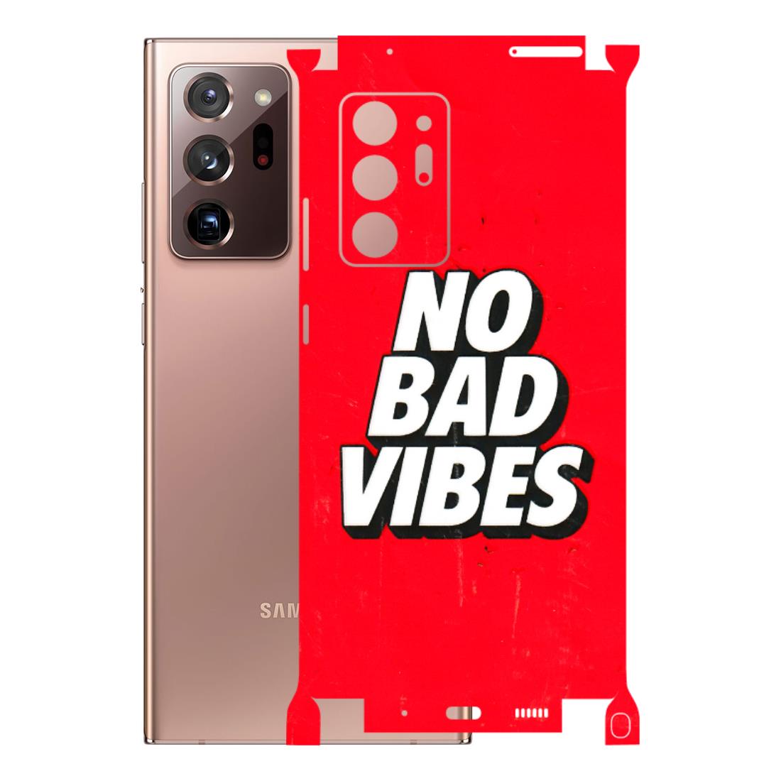 Samsung M/F/Note/Flip and C Phone Skins (All Models) - No Bad Vibes - 3D Embossed Finish (L-280) Samsung Galaxy Note 20 Ultra