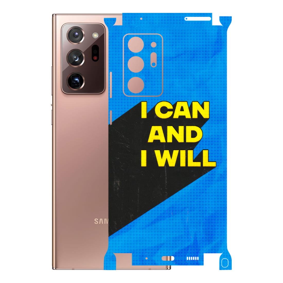 Samsung M/F/Note/Flip and C Phone Skins (All Models) - I Can And I Will - 3D Embossed Finish (L-281) Samsung Galaxy Note 20 Ultra