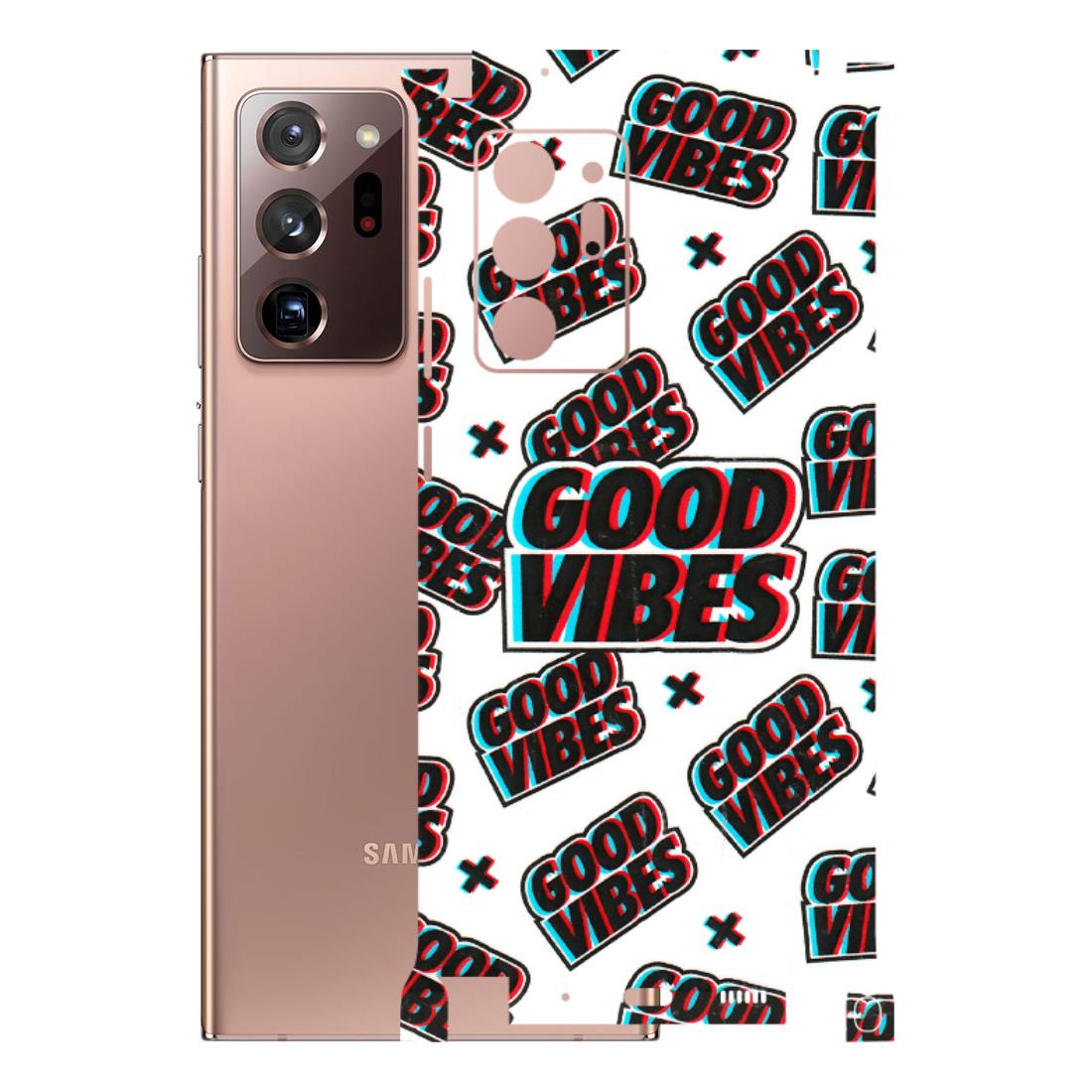 Samsung M/F/Note/Flip and C Phone Skins (All Models) - Good Vibes - 3D Embossed Finish (L-282) Samsung Galaxy Note 20 Ultra