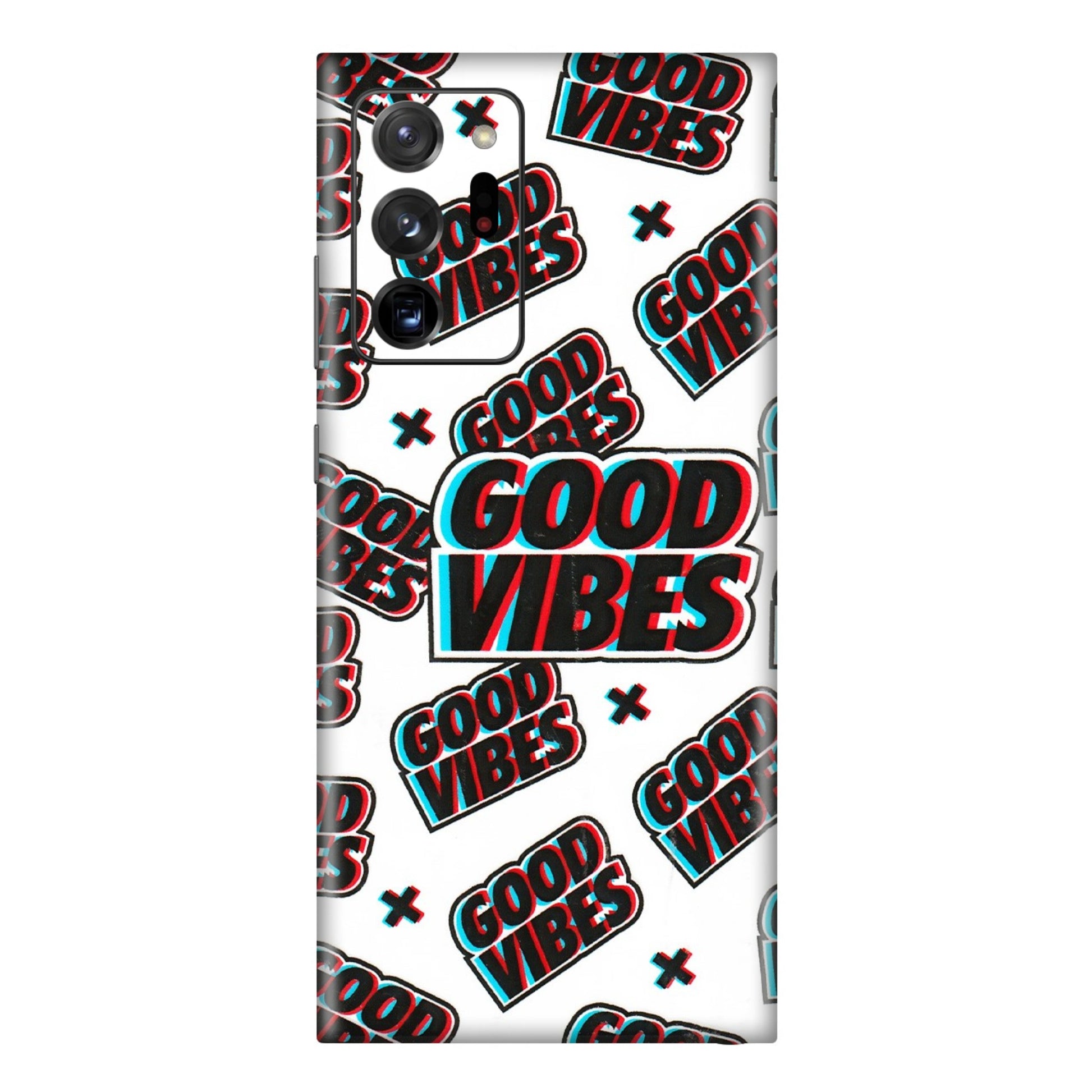 Samsung M/F/Note/Flip and C Phone Skins (All Models) - Good Vibes - 3D Embossed Finish (L-282) Samsung Galaxy Note 20 Ultra