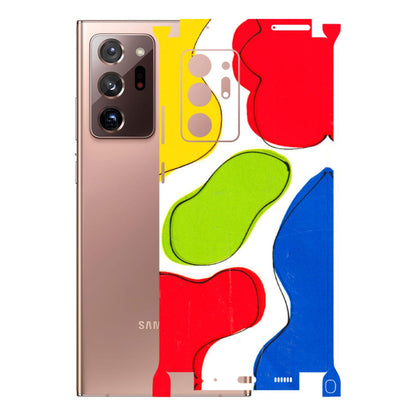 Samsung M/F/Note/Flip and C Phone Skins (All Models) - RGB Colour Paint - 3D Embossed Finish (L-284) Samsung Galaxy Note 20 Ultra