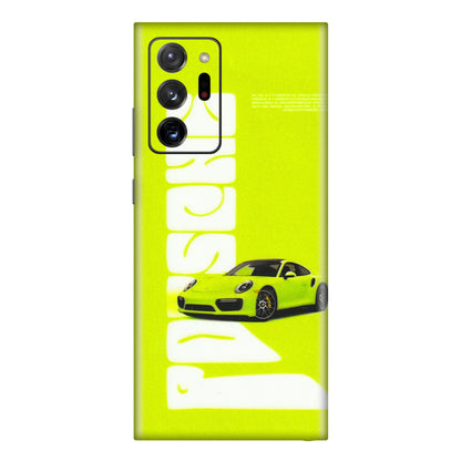 Samsung M/F/Note/Flip and C Phone Skins (All Models) - Lime Green Porche - 3D Embossed Finish (L-30) Samsung Galaxy Note 20 Ultra