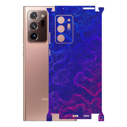 Samsung M/F/Note/Flip and C Phone Skins (All Models) - Purple Ripples Swirl - 3D Embossed Finish (L-314) Samsung Galaxy Note 20 Ultra